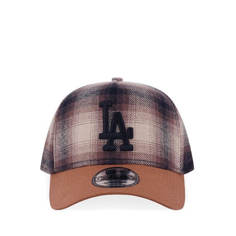 940Af Checker Losdod Men's Caps - Beige Checker Khaki