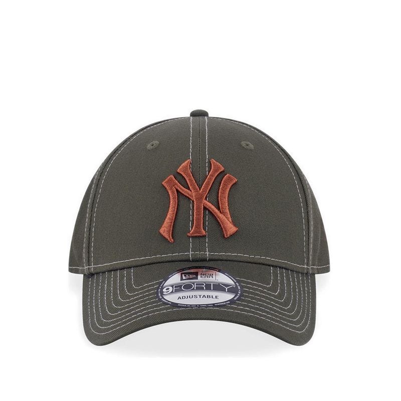 9FORTY Contrast Stitching New York Yankees Men's Caps - New Olive