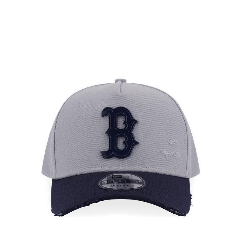 9FORTY A-Frame Damage Metal Badge Boston Red Sox Men's Caps - Gray Navy