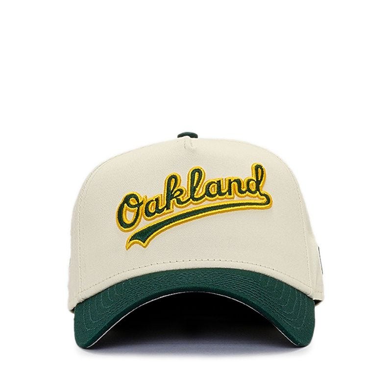 940Af Q424 Mlb Wrdmrk Oakath Men's Caps - Chrome White