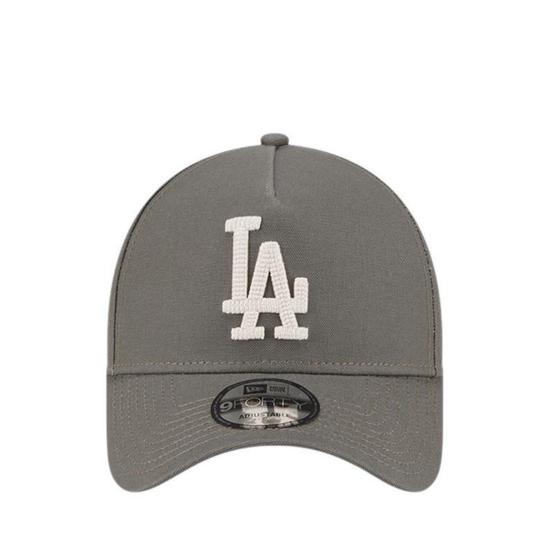 9FORTY A-Frame Mss Canvas Chainstitching Los Angeles Dodgers Men's Caps - Dark Moss