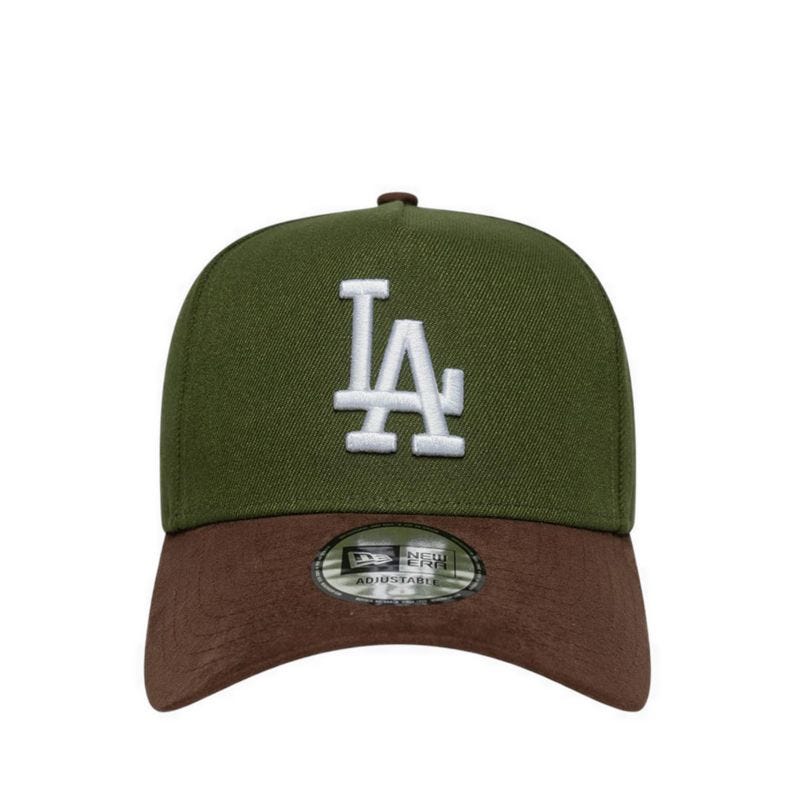 9FORTY E-Frame Suede Visor Los Angeles Dodgers Men's Caps - Rifle Green