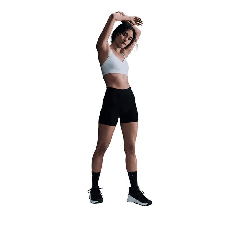 Indy High Support Women's Padded Adjustable Sports Bra - White