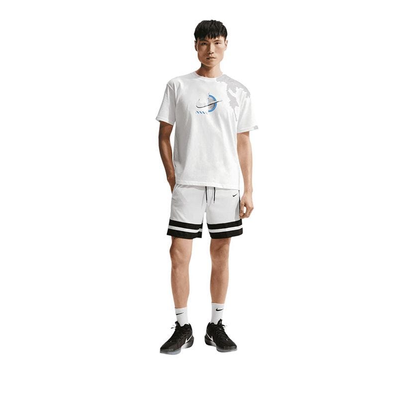 Men's Dri-FIT 8" Basketball Shorts (A/M) - White
