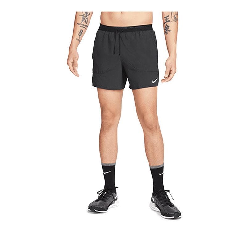 Dri-FIT Stride Men's 5" Brief-Lined Running Shorts - Black