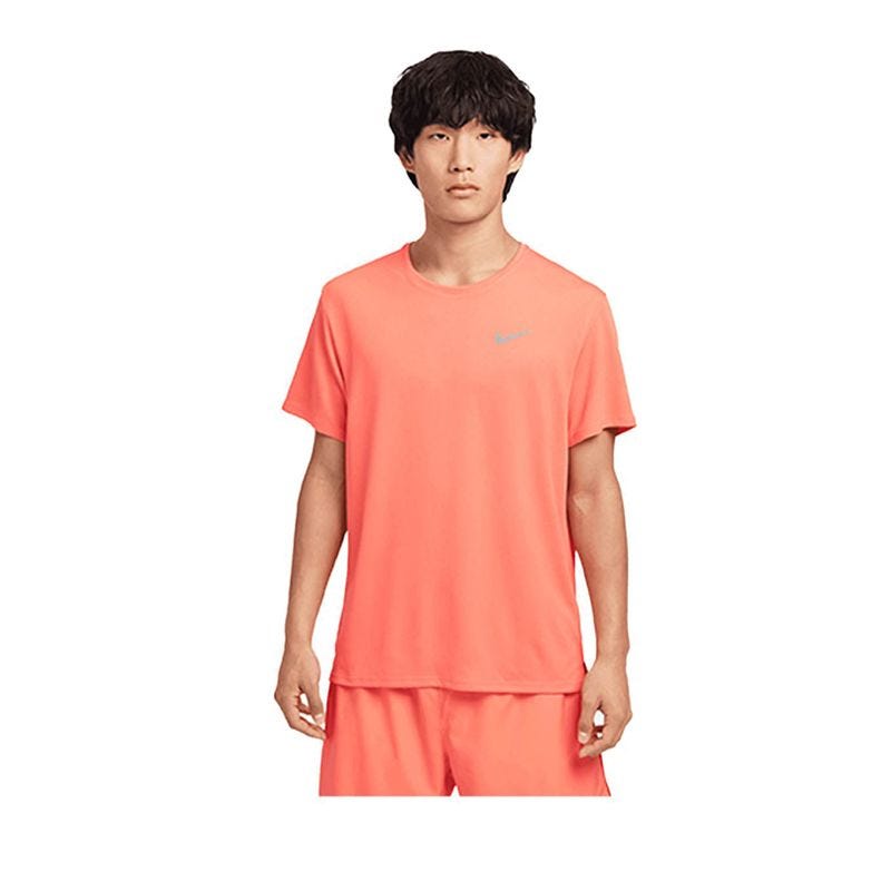 Dri-FIT UV Miler Men's Short-Sleeve Running Top - Red
