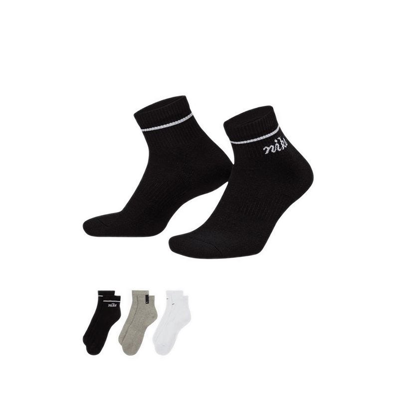 Everyday Plus Cushioned Ankle Socks (3 Pairs) - Multi