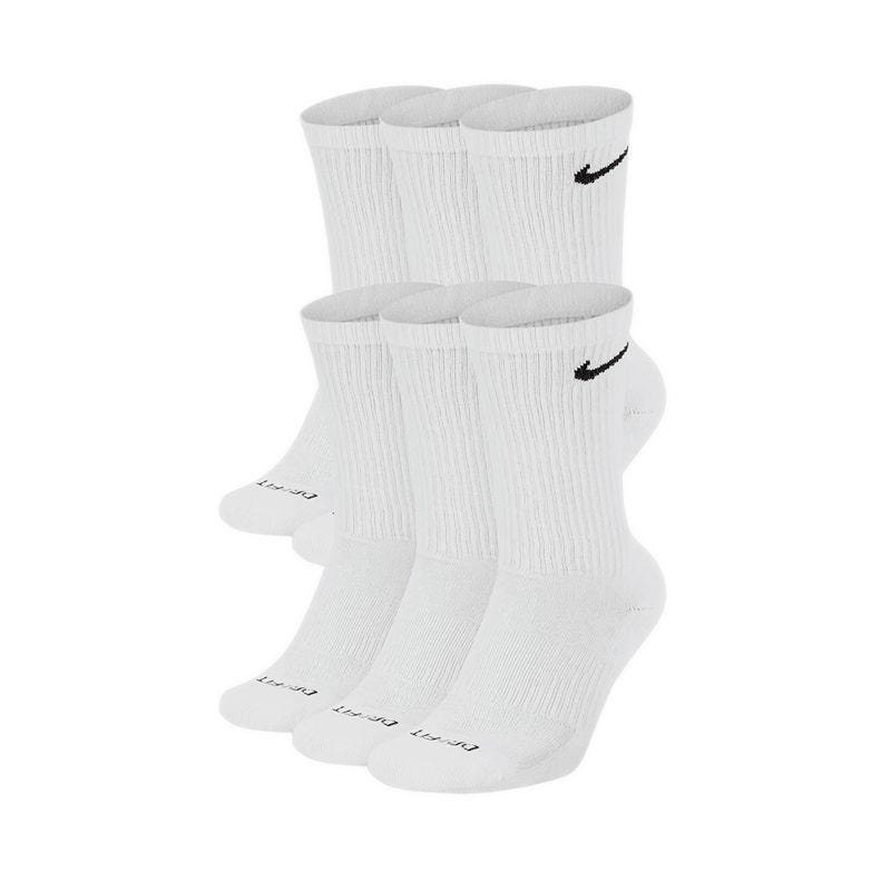 Everyday Plus Cushioned Training Crew Socks (6 Pairs) - White