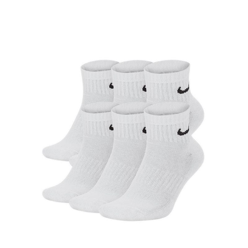 Everyday Cushioned Training Ankle Socks (6 Pairs) - White
