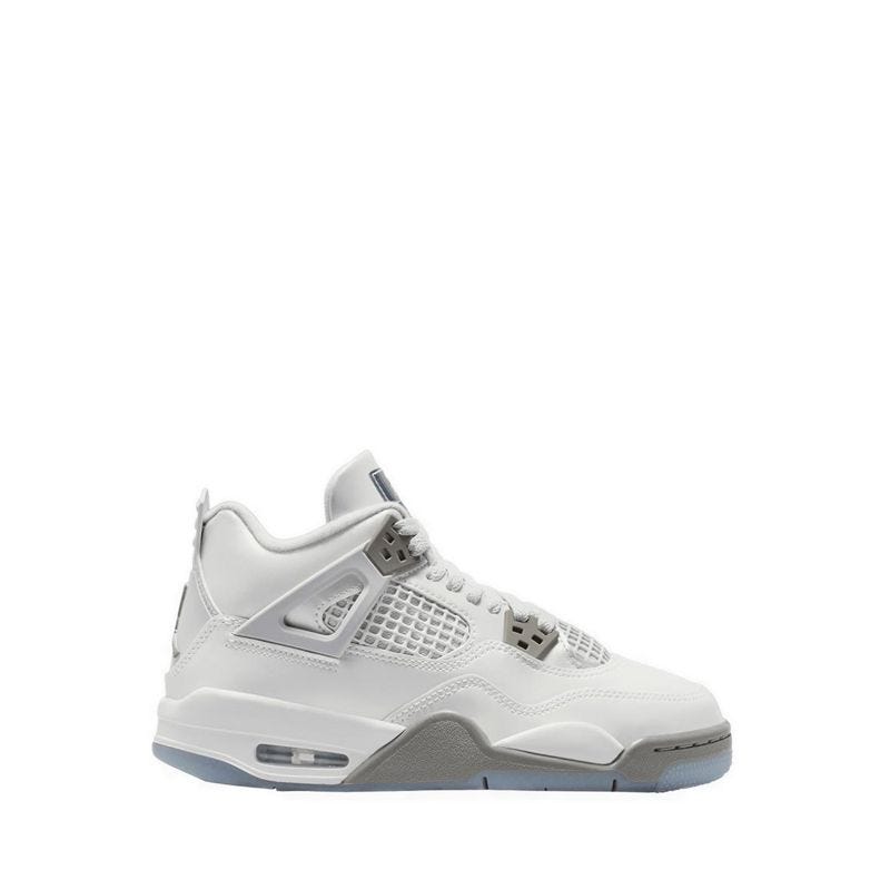 Air Jordan 4 Retro Boys' Grade School Basketball Shoes - Photon Dust/Blue Chill