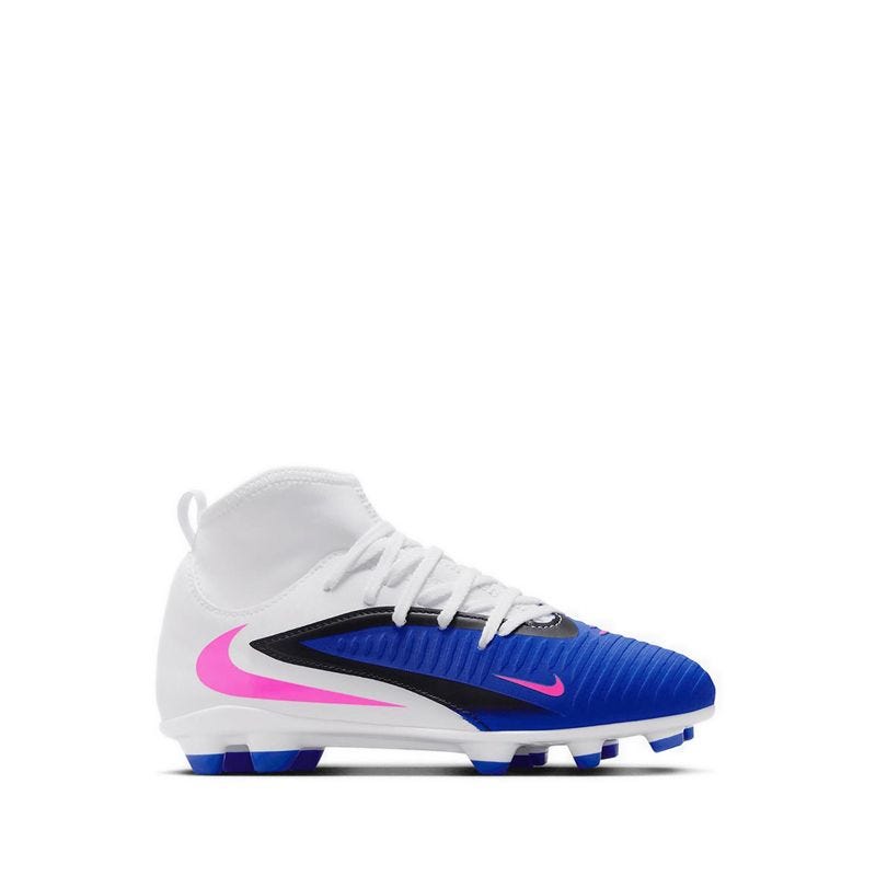 Jr. Phantom 6 High Club Big Kids' Multi-Ground Soccer Cleats (K/U) - Blue