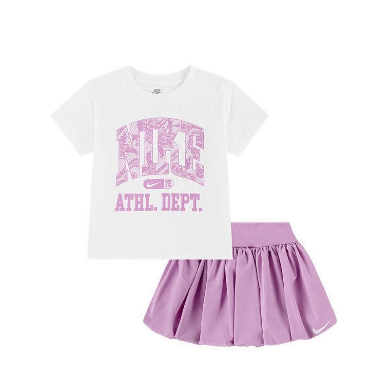 Nike Young Athlete Lace It Up Girl's Set Apparel - Magenta