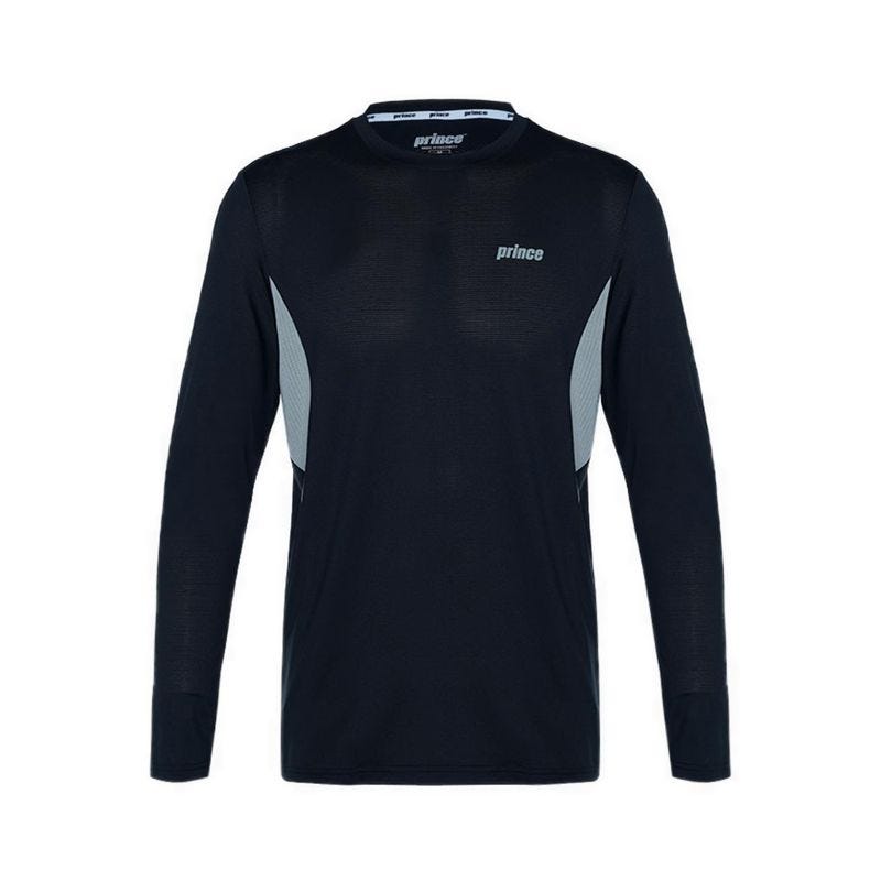 Performance Men Colorblock Longsleeve Tee - Black/Grey