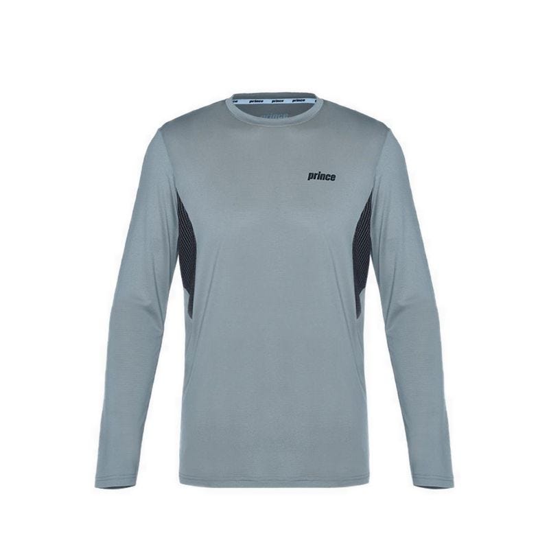 Performance Men Colorblock Longsleeve Tee - Grey/Black