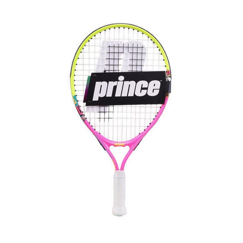 Ace Face 19 Strung G04 Junior Tennis Racket - Pink / Yellow