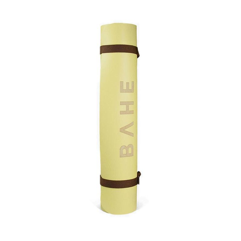 BAHE Studio Stance Mat 5mm Unisex Yoga Mat - Pale Lemon