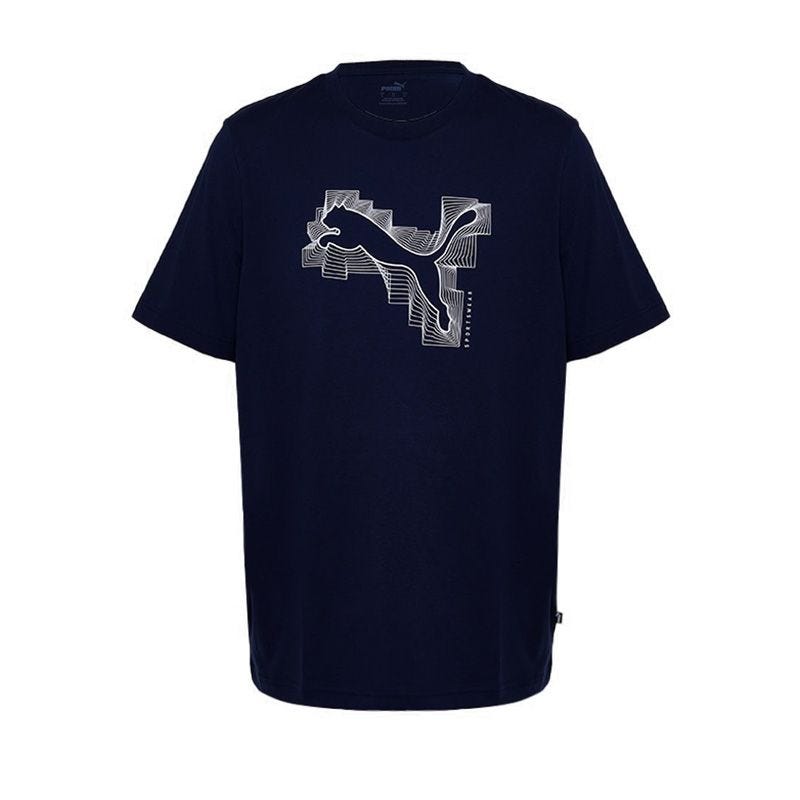 GRAPHIC Crew Neck II Men's Lifestyle T-Shirt - Navy
