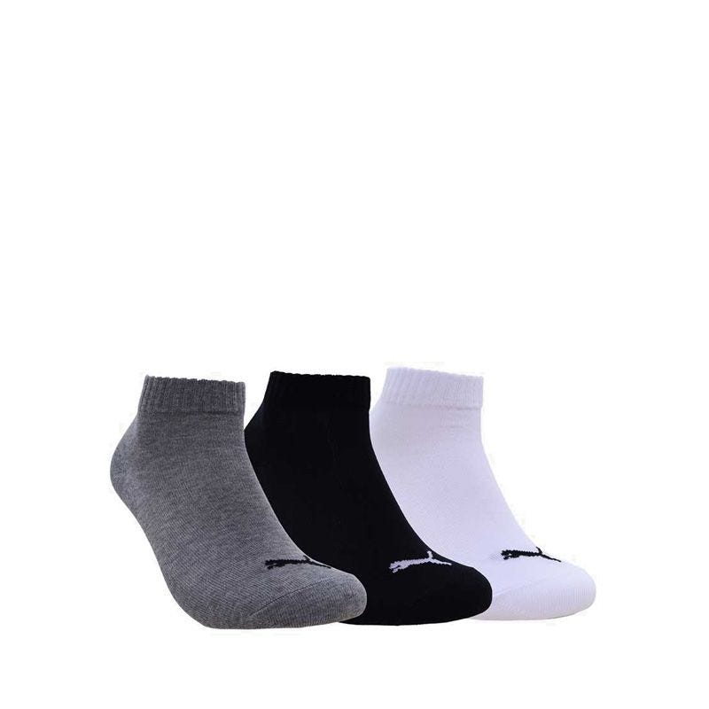 Quarter 3Pairs Unisex Socks - White