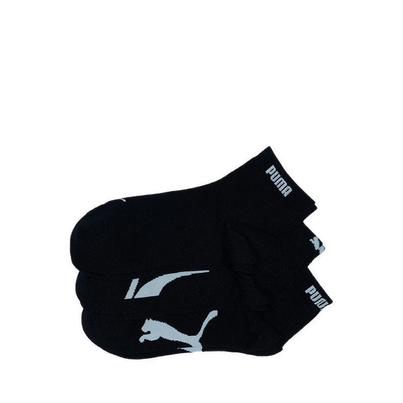 QUARTER 3Pairs Unisex Socks - Black
