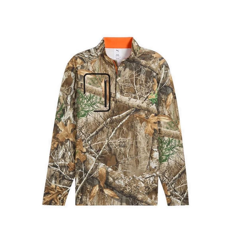 Puma X Realtree 1/4 Zip Outerwear Men's - Deep Forest