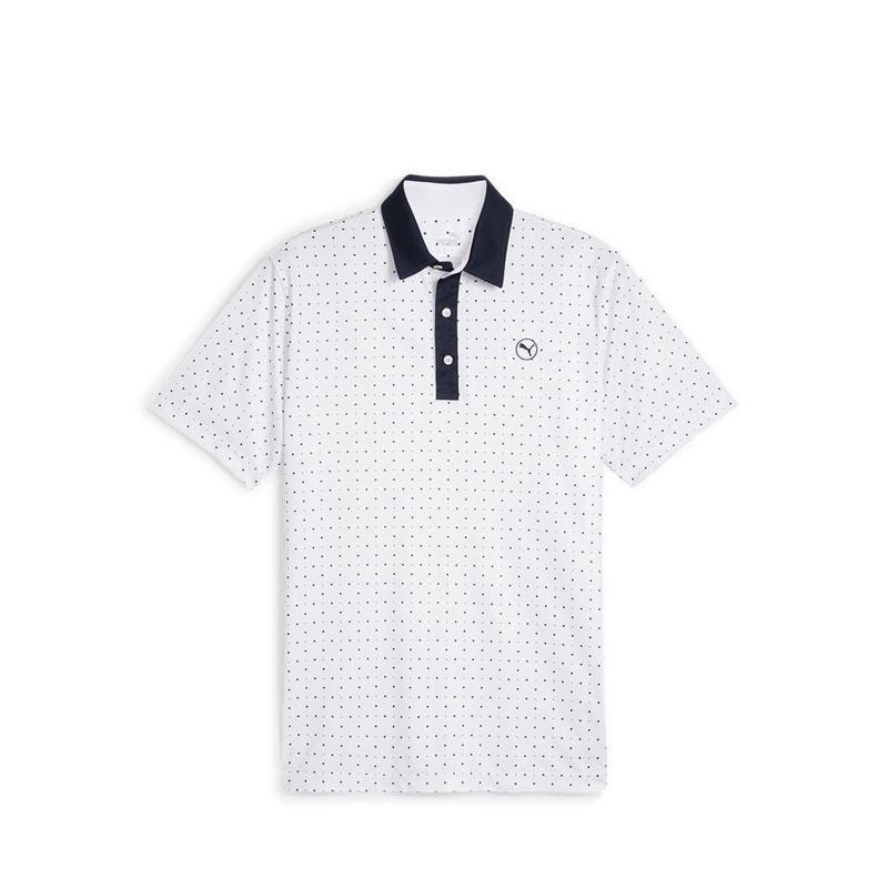 PURE GEO POLO MEN'S - WHITE NAVY