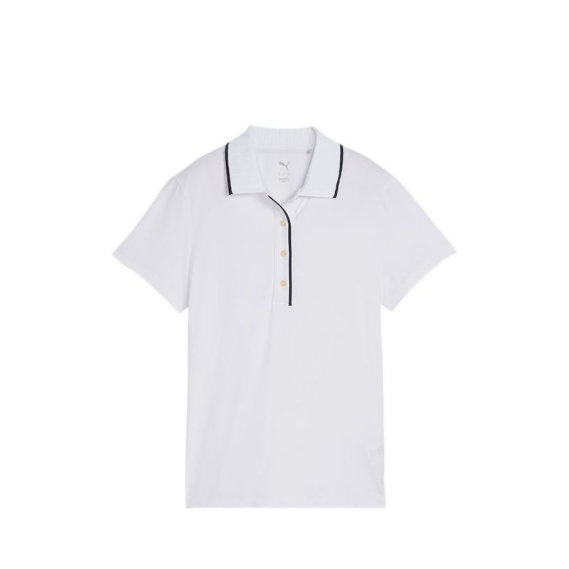 W Cloudspun Bridges Ss Polo Women's - White Glow