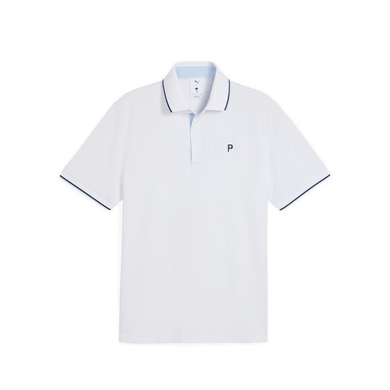 Puma X Ptc Tipped Polo Men's -White Glow-Haute Tropic
