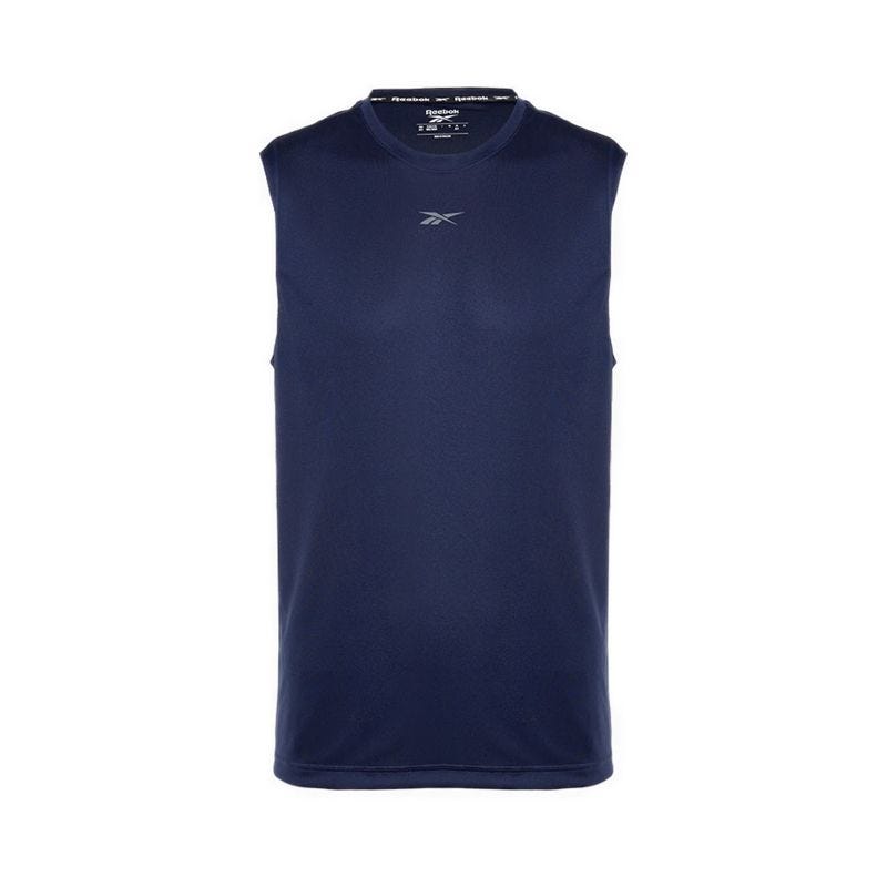 Id Train Men's Sleeveless Tee  - Vector Navy