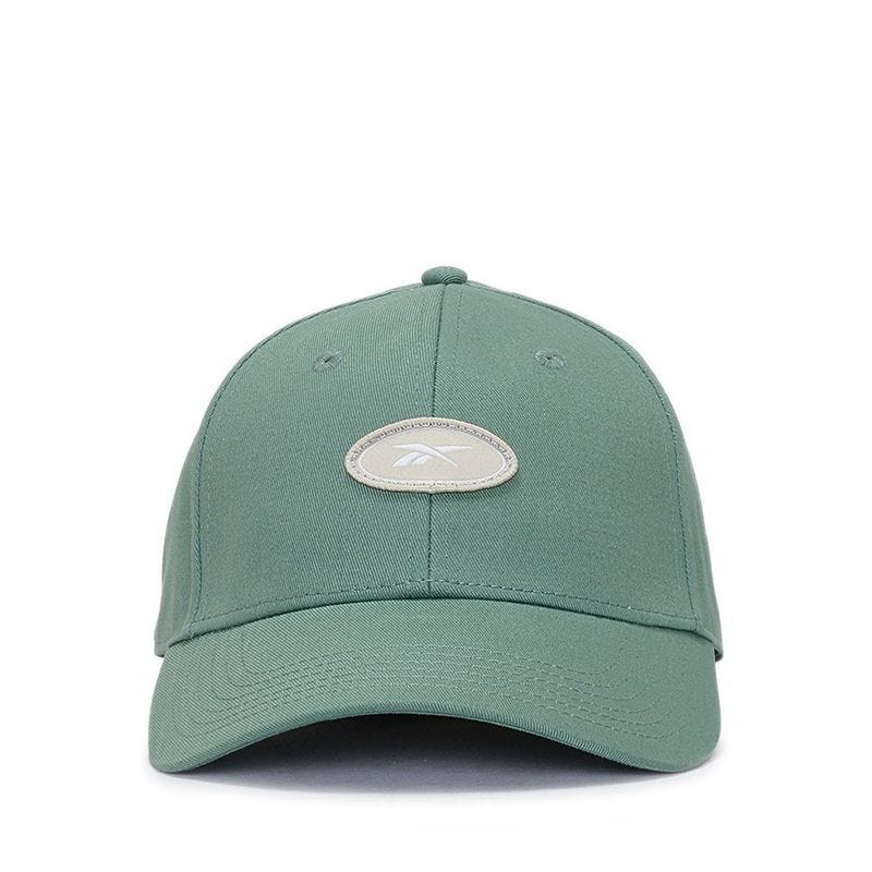 Woven Patch Adjustable Unisex's Cap  - Mrytle Green