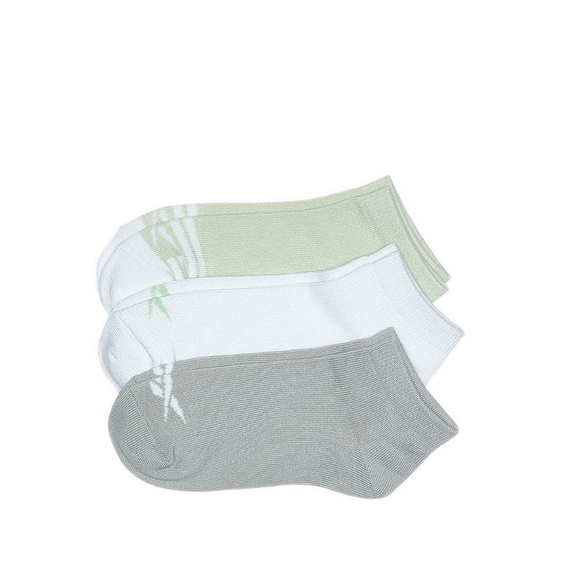 3P Astrid Ankle Girl's Socks - Sage/White/Green