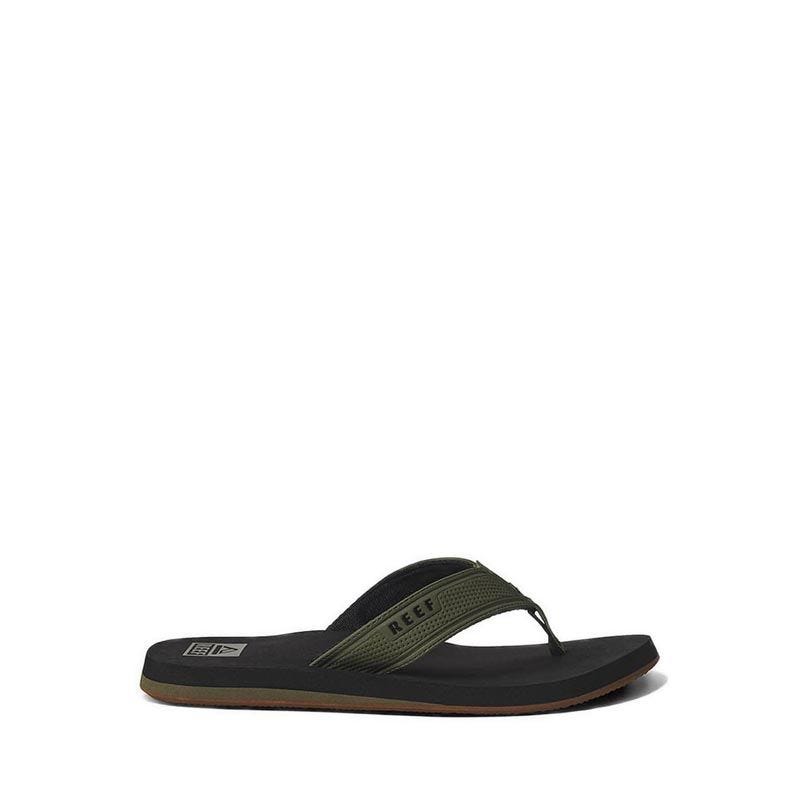 THE LAYBACK MENS SANDALS - BLACK/OLIVE