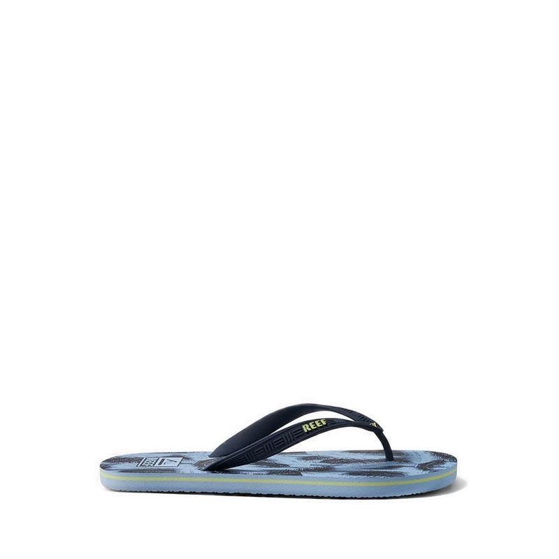 Seaside Prints Mens Sandals - Ether Blue Palm