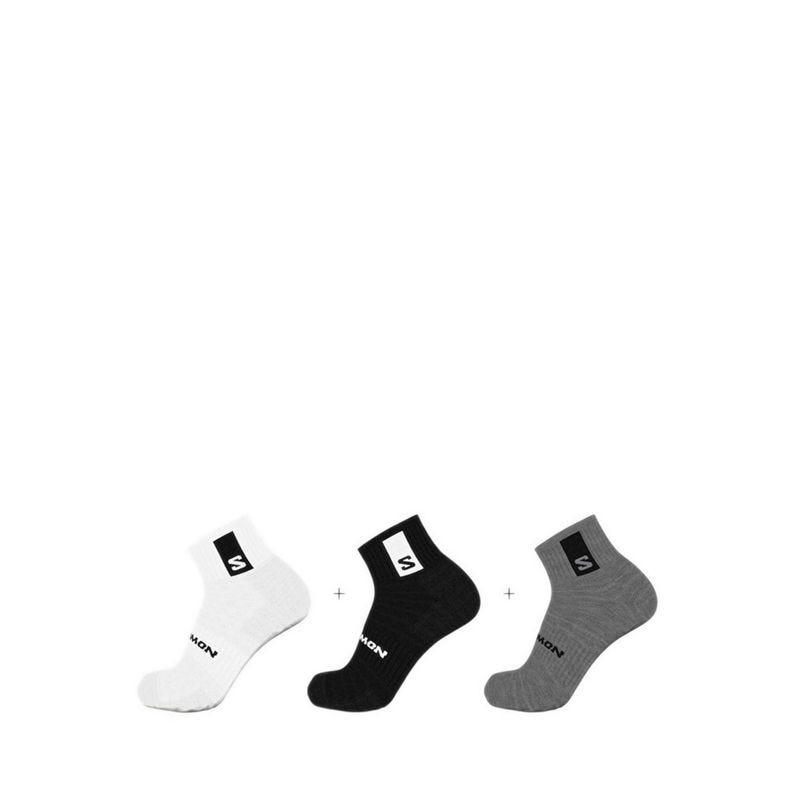 Everyday Ankle 3-Pack Unisex - Black White Grey