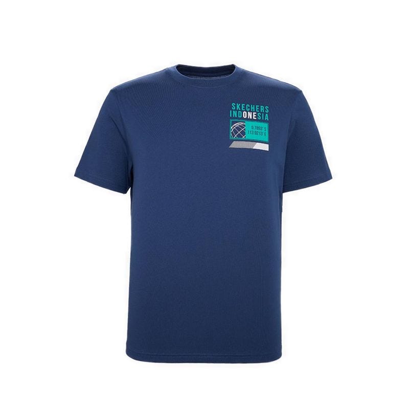 Men Geo T-Shirts - Insignia Blue