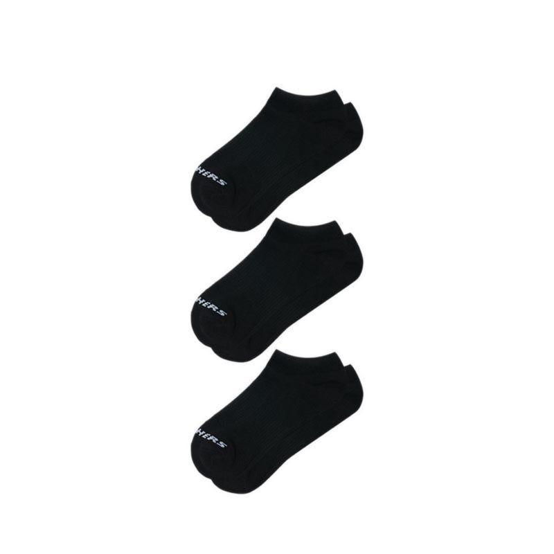 No Show CTN B001 3PK Unisex Socks - Black