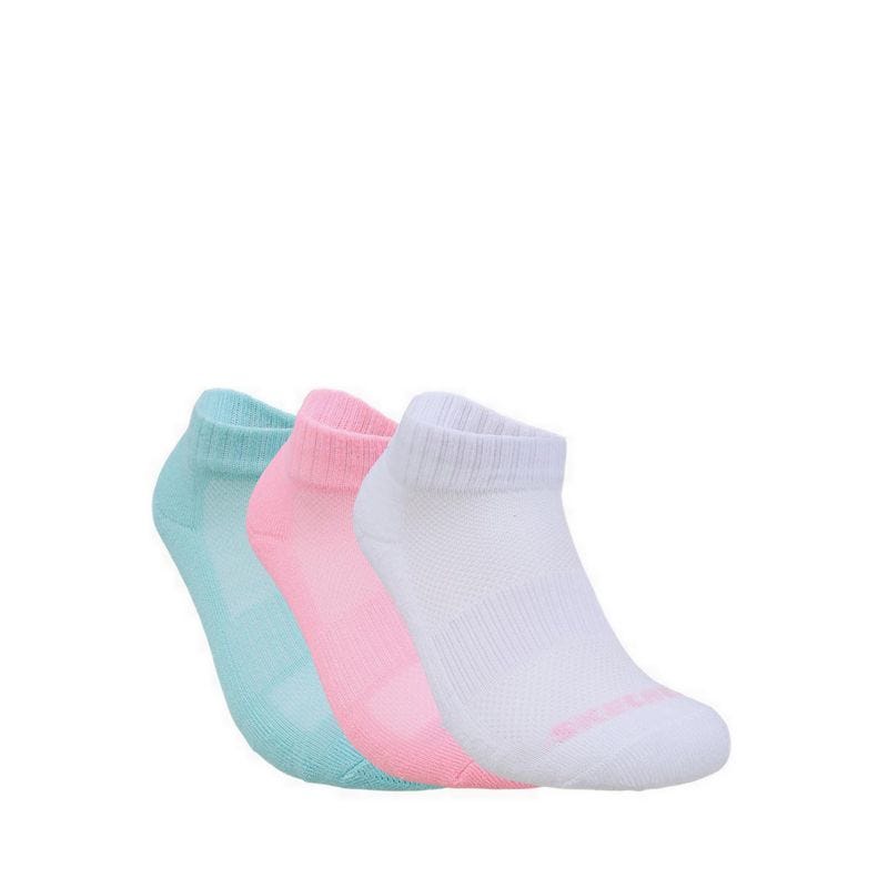 3Pk Girls 1/2 Terry Qtr Crew - Multicolor