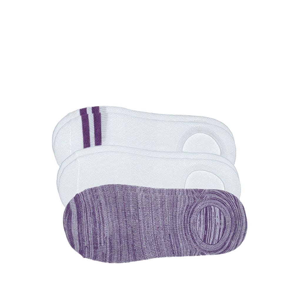 3pk Mens Non Terry No Show Men - Purple