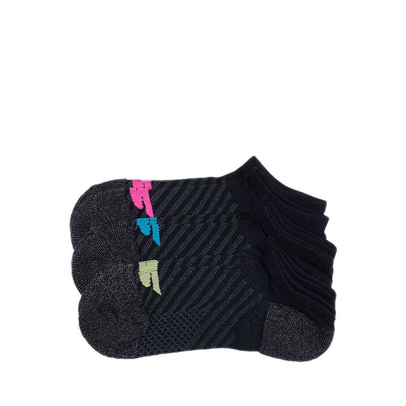 3pk Womens 1/2 Terry Low Cut Women - Black Combo