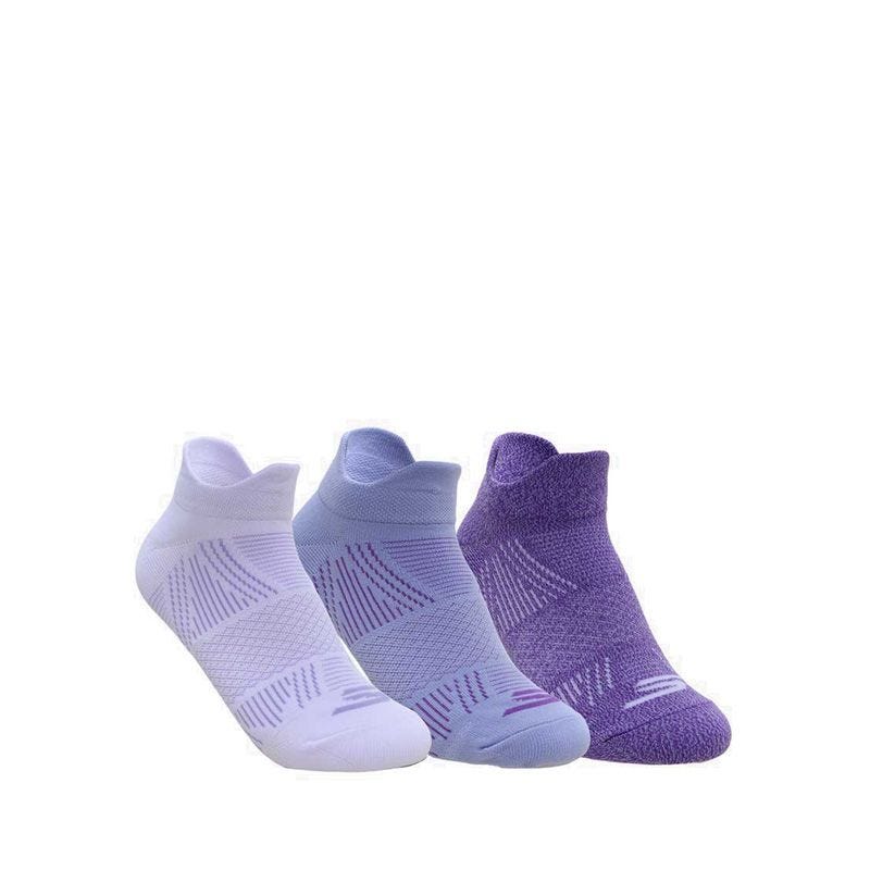 3Pk Toe / Heel Terry Low Cut Women - Purple