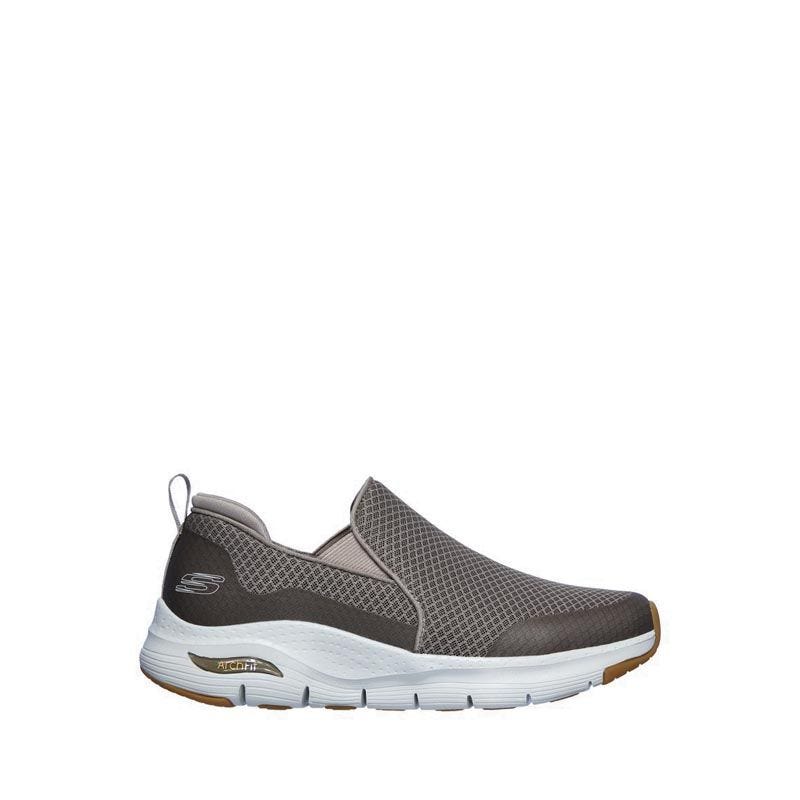 SKECHERS ARCH FIT MEN'S FITNESS SHOES - TAUPE