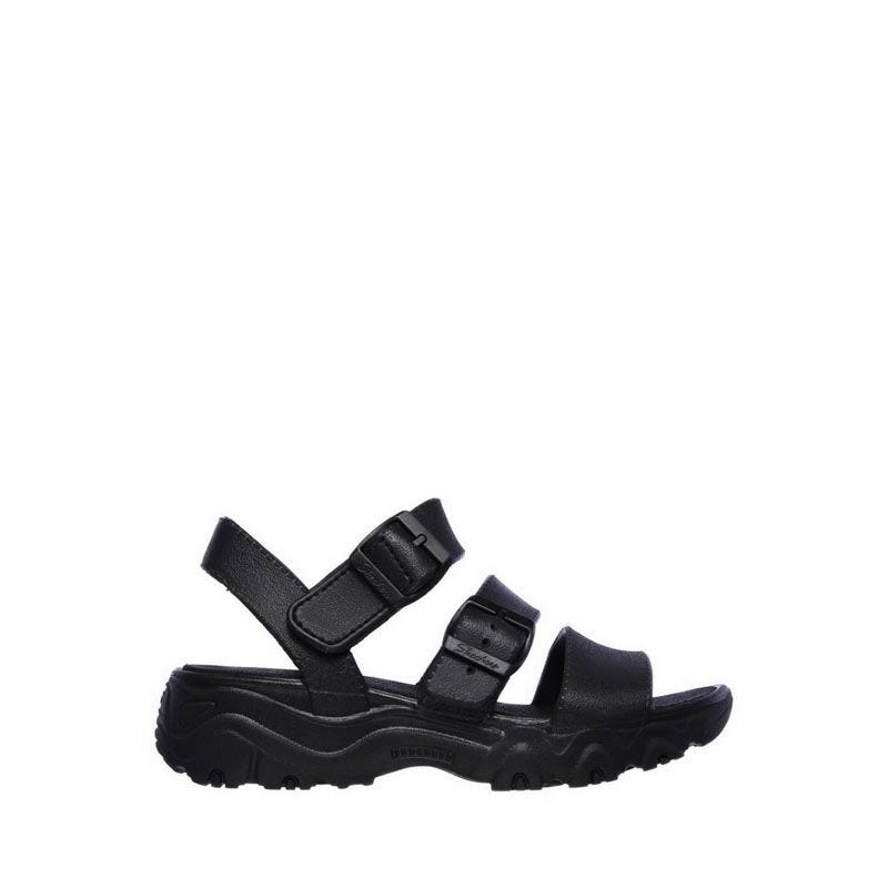 SKECHERS D'LITES 2.0 WOMEN'S SANDALS  - BLACK