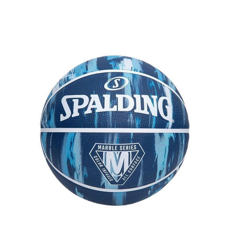 Marble Series Rubber Basketball Size 7 - Blue