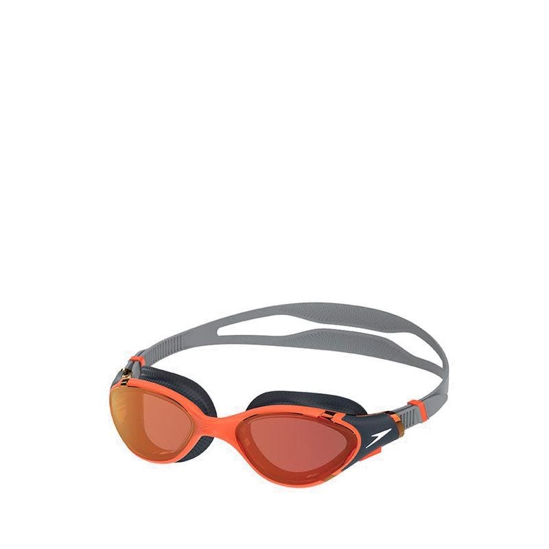 Biofuse 2.0 Mirror Swimming Goggles - Amber Wave / Steel / Crimson Mirror