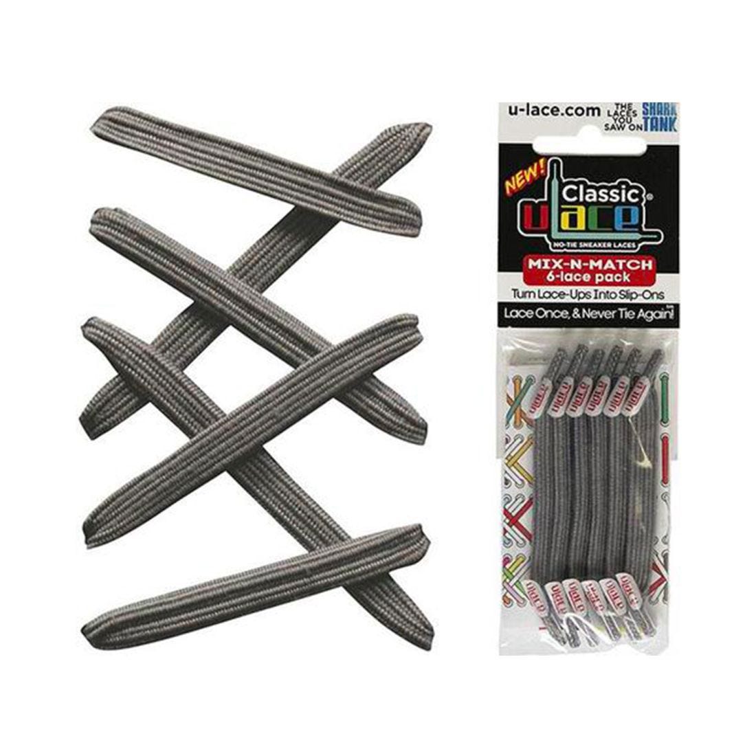 2016 Mix-n-Match Unisex Shoe Lace - Medium Gray