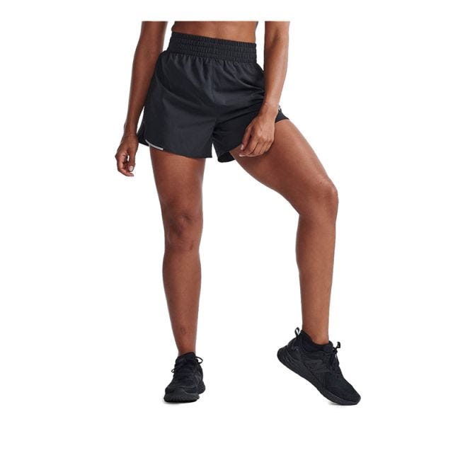 2XU Womens Aero Hi - Rise 4 Inch Shorts - Black
