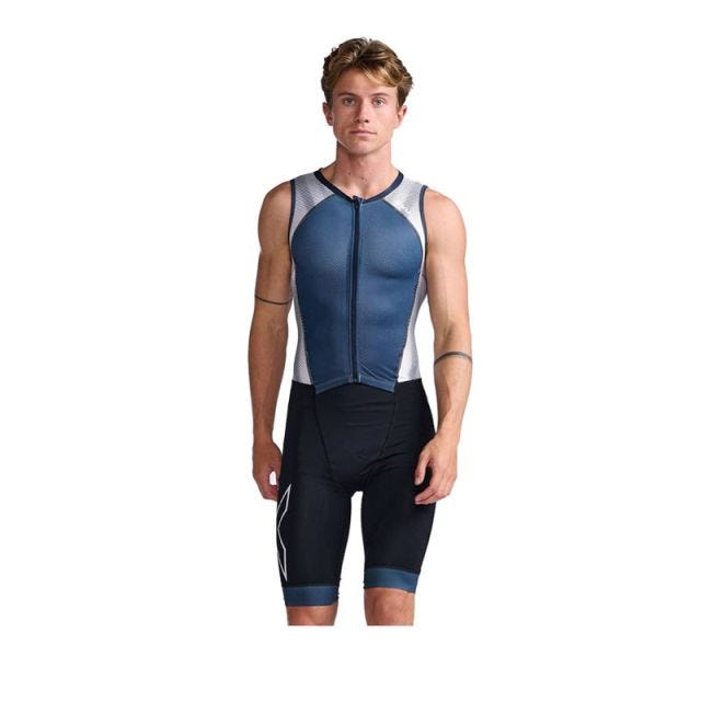 2XU MEN LIGHT SPEED FRONT ZIP TRISUIT - NAVY