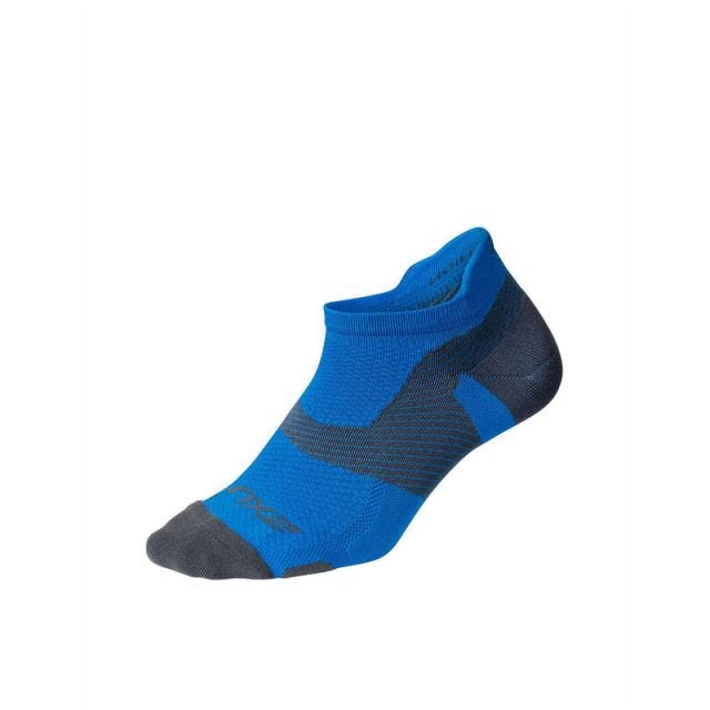 2XU Unisex Vectr Light Cushion No Show Socks - Blue