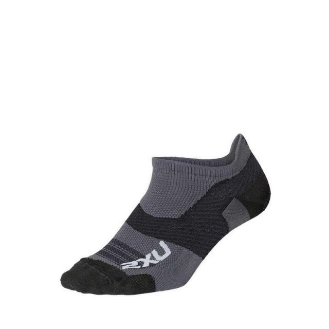 2XU Unisex Vectr Ultralight No Show Socks - Grey