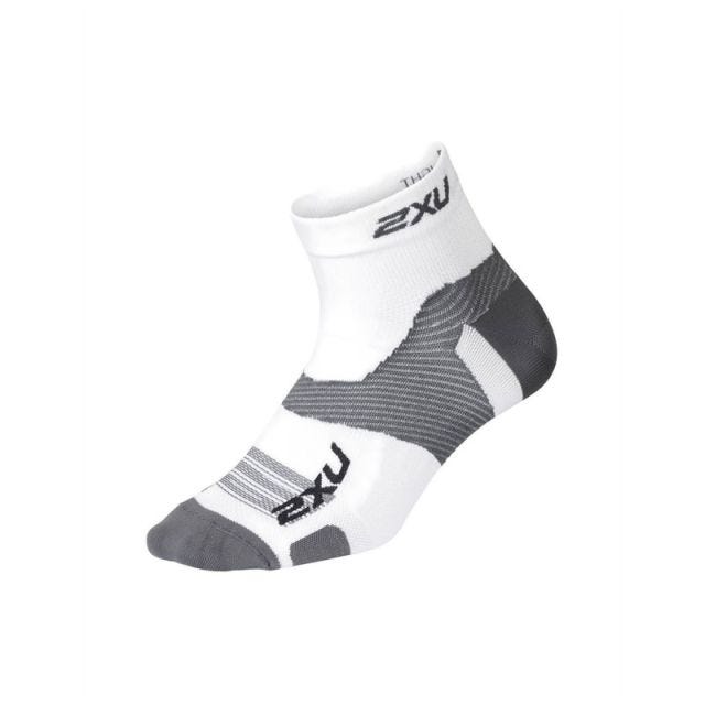 2XU Unisex Vectr Ultralight 1/4 Crew Sock - White