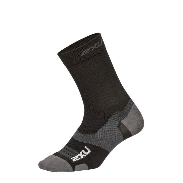 2XU UNISEX VECTOR UlTRALIGHT CREW SOCKS - BLACK
